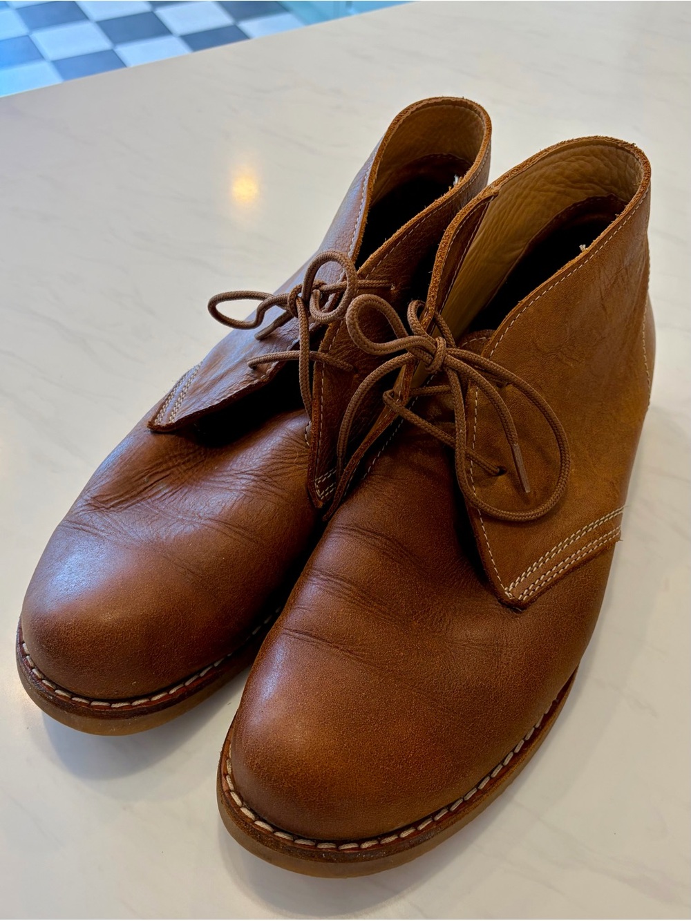 🌵 Roots Brown Leather Desert Chukka Boots Made in Canada
